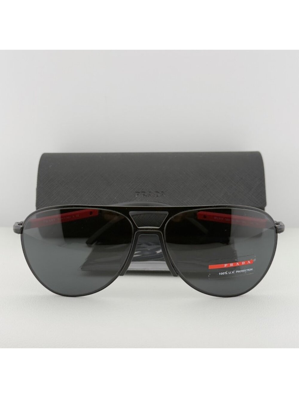 Prada Sport PS51XS Sunglasses Aviator Matte Black 59 15 145 READ